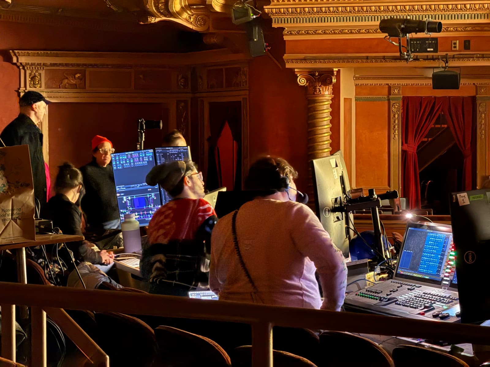 Harrison Freni at the lighting console